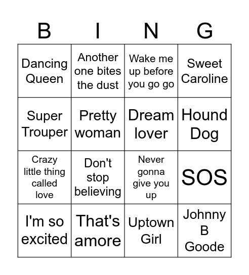 June 2026 Bingo Card