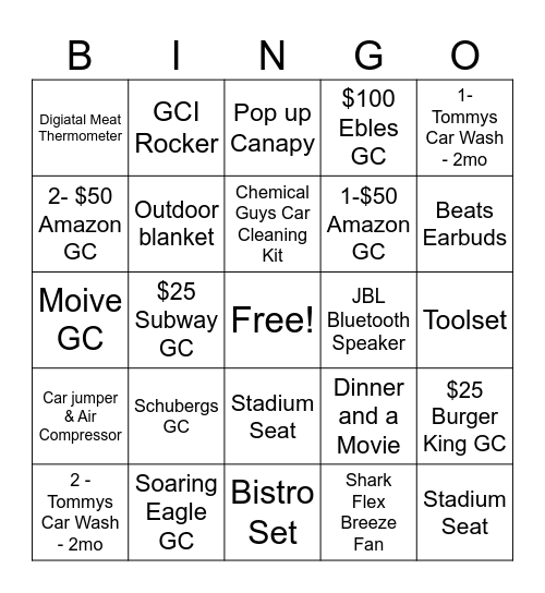 Member Appreciation 2026 Bingo Card