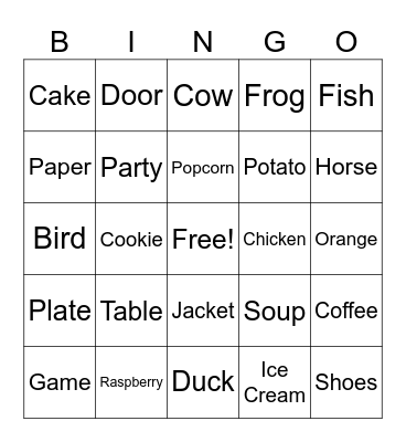 Hip Hop Bingo Card