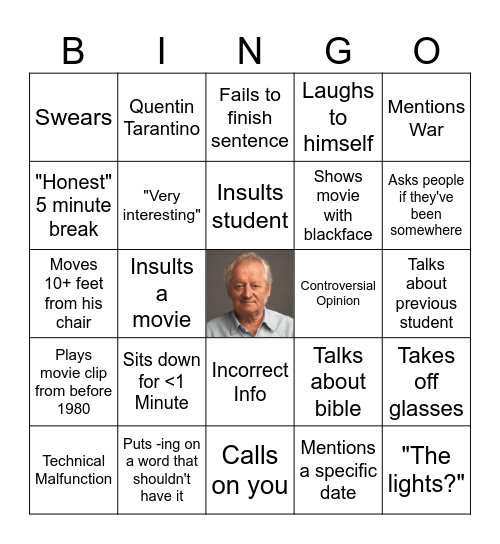 Janos Bingo Card