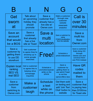 July 2026 Bingo Card