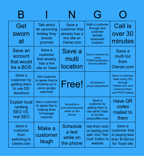 July 2026 Bingo Card