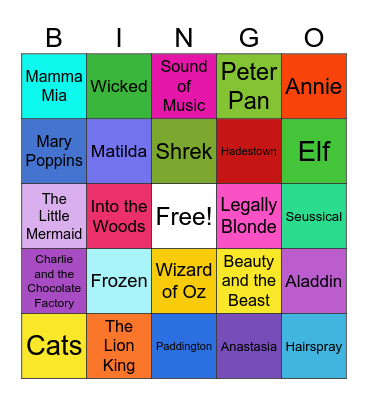Drama BINGO!! Bingo Card