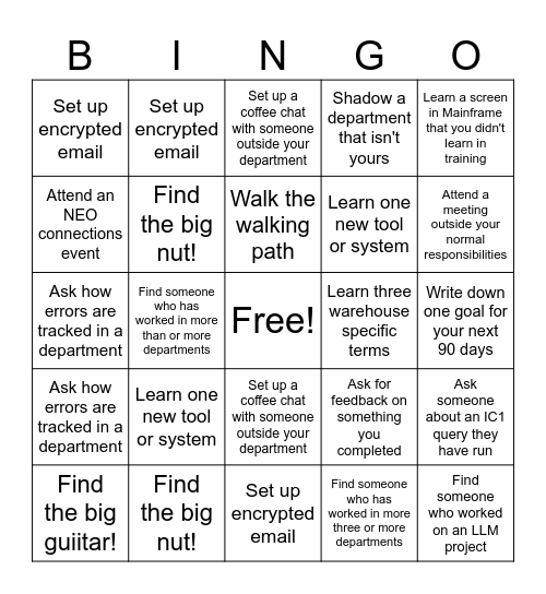 McMaster-Carr Bingo! Bingo Card