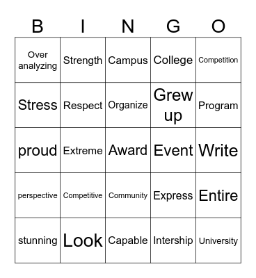 Unit 1 M6 Bingo Card