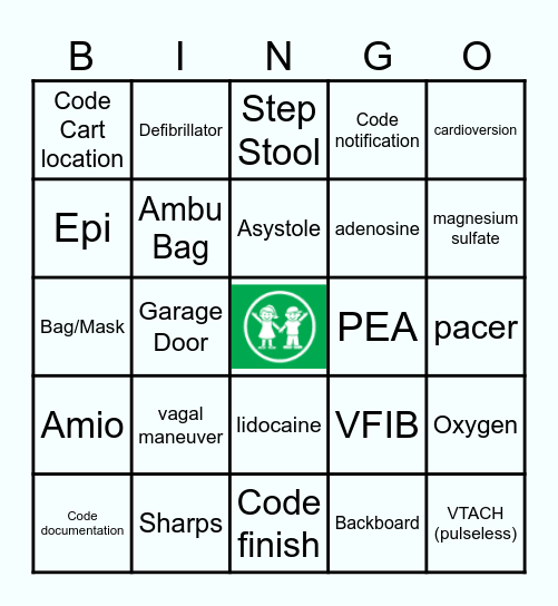 Code Blue BINGO Card