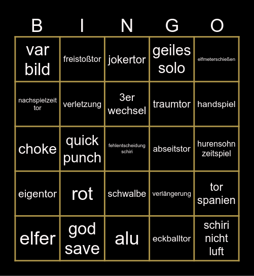 argentinien-spanien Bingo Card