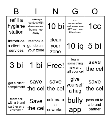 bInGOOOoO Bingo Card