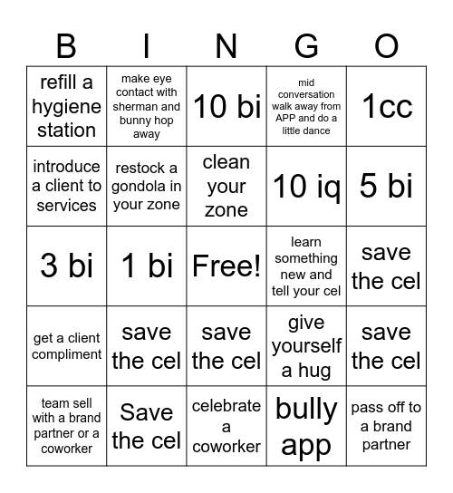 bInGOOOoO Bingo Card
