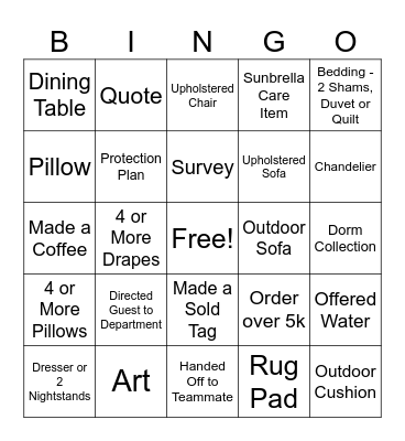 Ballard July Bingo Card