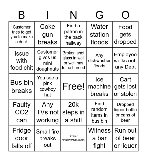 BA Stampede Bingo 2026 Bingo Card