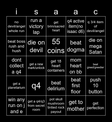 horrible game Bingo Card