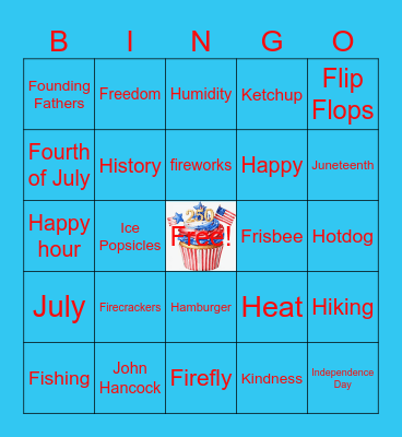 RCM Happy Hour Bingo Game #2 Bingo Card