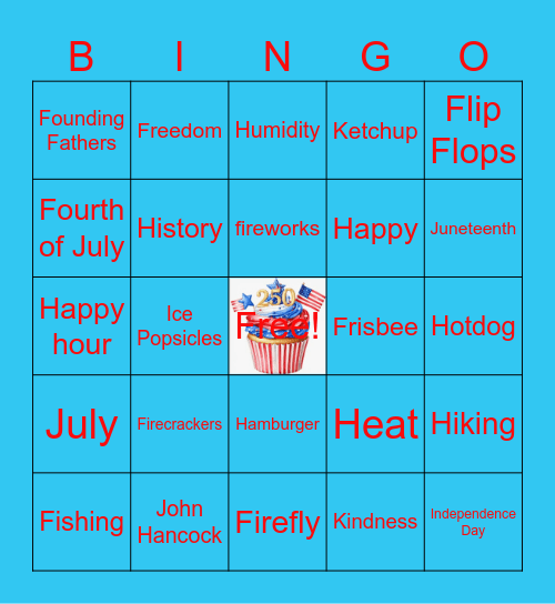 RCM Happy Hour Bingo Game #2 Bingo Card