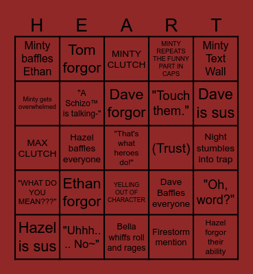 Ruby Bingo Card