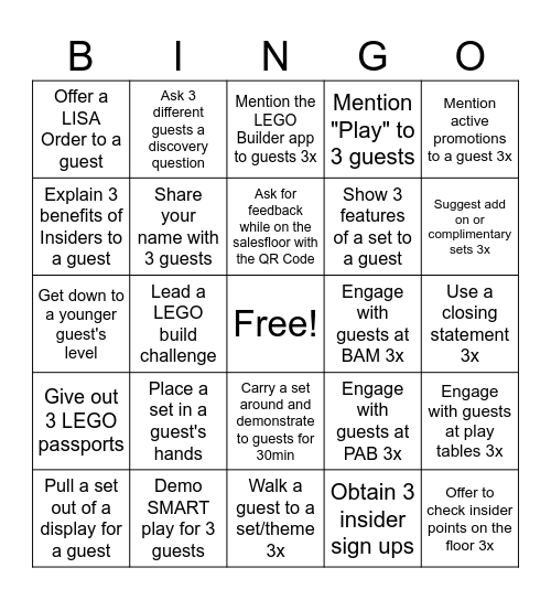 SOS Bingo Card