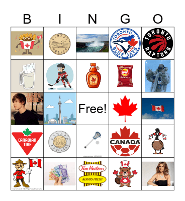 Canada Bingo 2026 Bingo Card