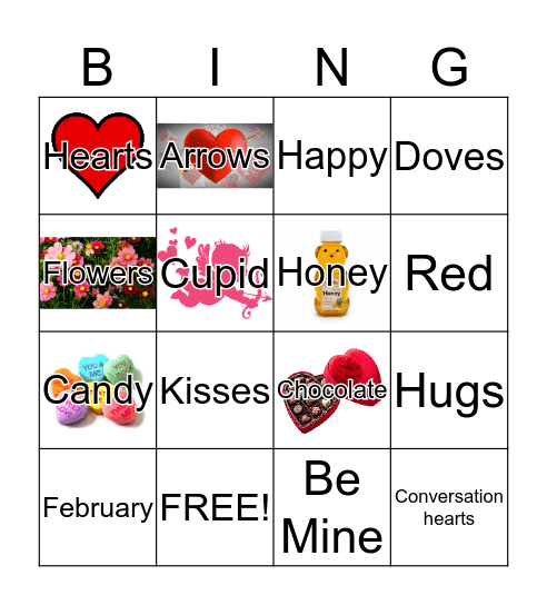 Valentine's Day Bingo Card