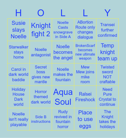 Ch6 Bingo Card