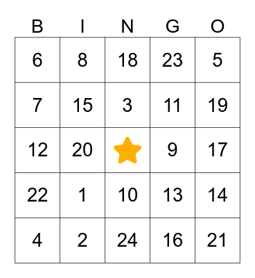 BINGO ZAKAT Bingo Card