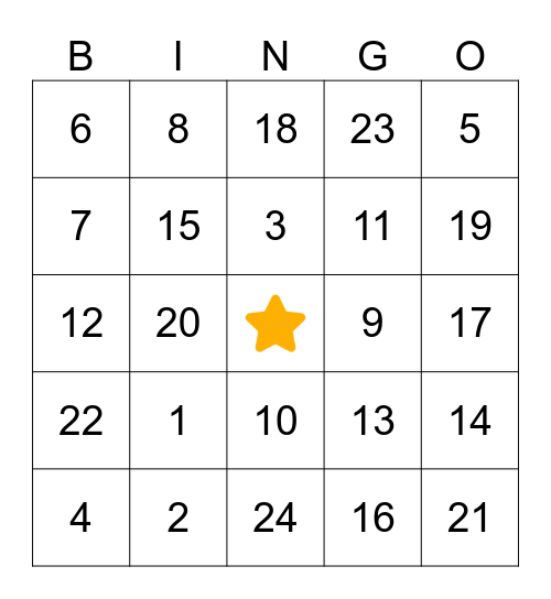 BINGO ZAKAT Bingo Card