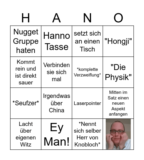 Knobi Bingo Card