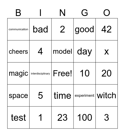 NIAA 2025-26 Bingo Card
