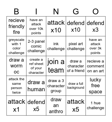 JULY BOUNTY Bingo Card