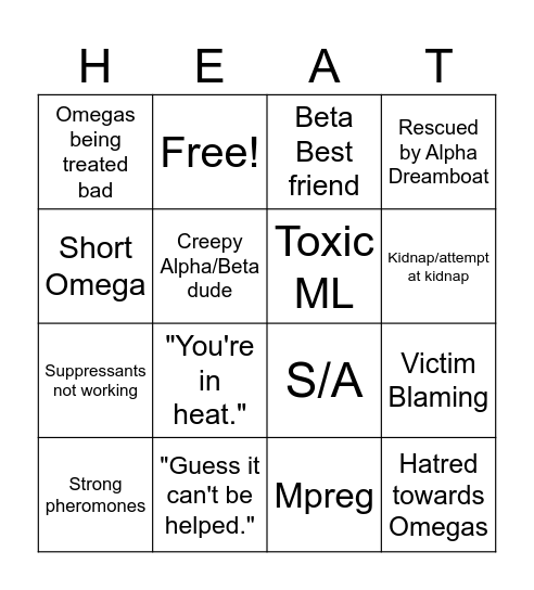 BL (ABO Edition) Bingo Card