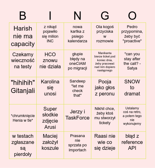 Catch them all Bingo Card