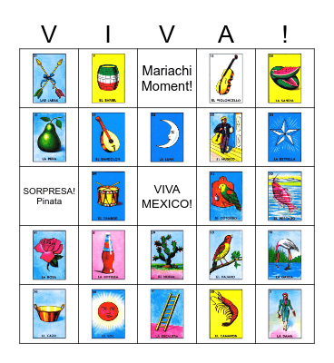 Confience Locura Lotería Bingo Card