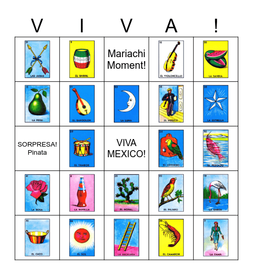 Confience Locura Lotería Bingo Card