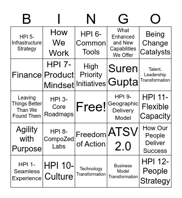 ATSV 2.0 Bingo Card