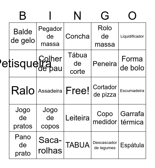 CHÁ DE LANGERIE DA SIRLEI Bingo Card