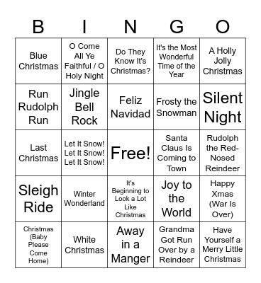 (a) xmas Rd 4 Bingo Card