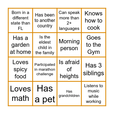 FLOW & FUNDS SQUAD Bingo Card