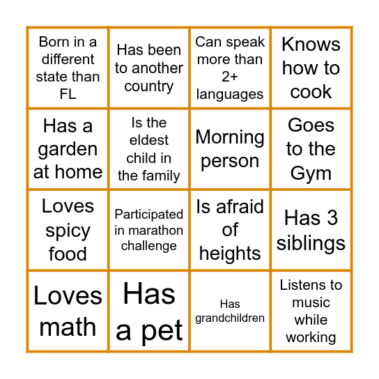 FLOW & FUNDS SQUAD Bingo Card