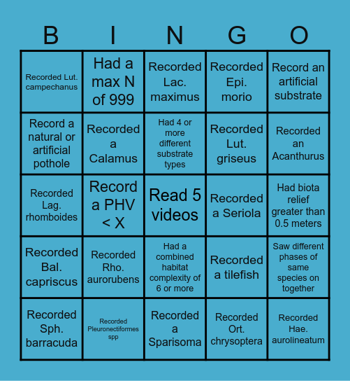 Video BINGO Card