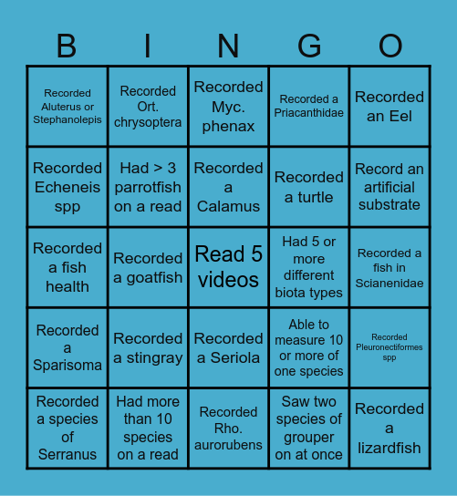 Video BINGO Card