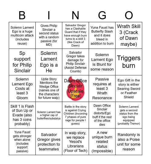 Walpurgishnacht Bingo Card