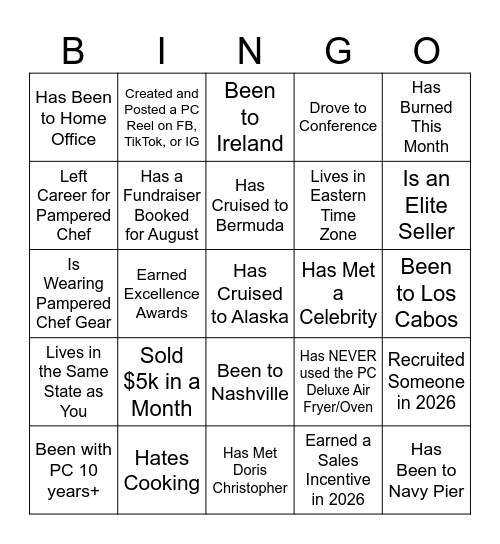 PC BINGO Card
