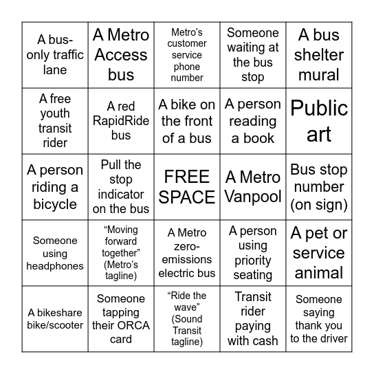bb Bingo Card