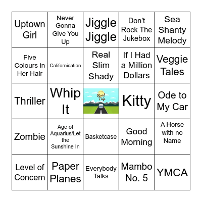 Family Trippin' Bingo Card