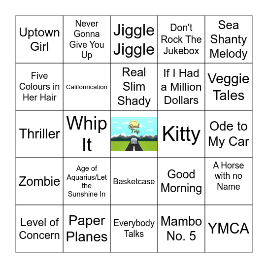 Family Trippin' Bingo Card