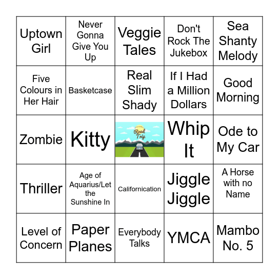 Family Trippin' Bingo Card