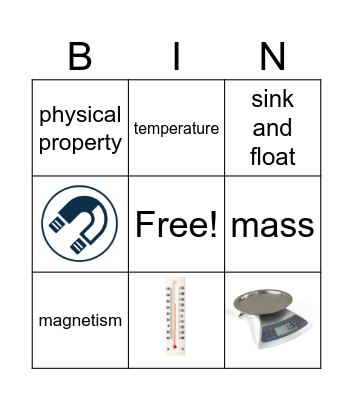 Properties of Matter_3.6A Bingo Card