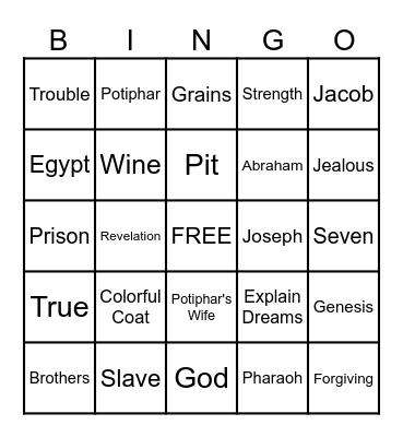 Bible Trivia Bingo :) Bingo Card