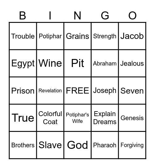 Bible Trivia Bingo :) Bingo Card