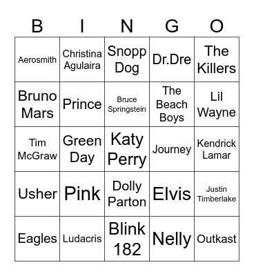 Born in the USA Bingo Card