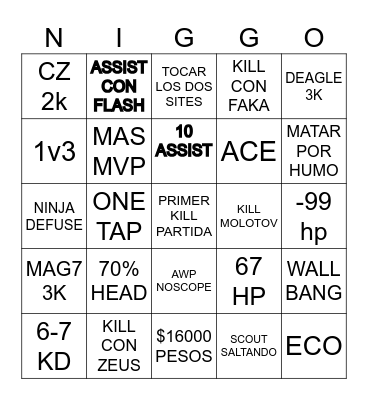 BINGO Card